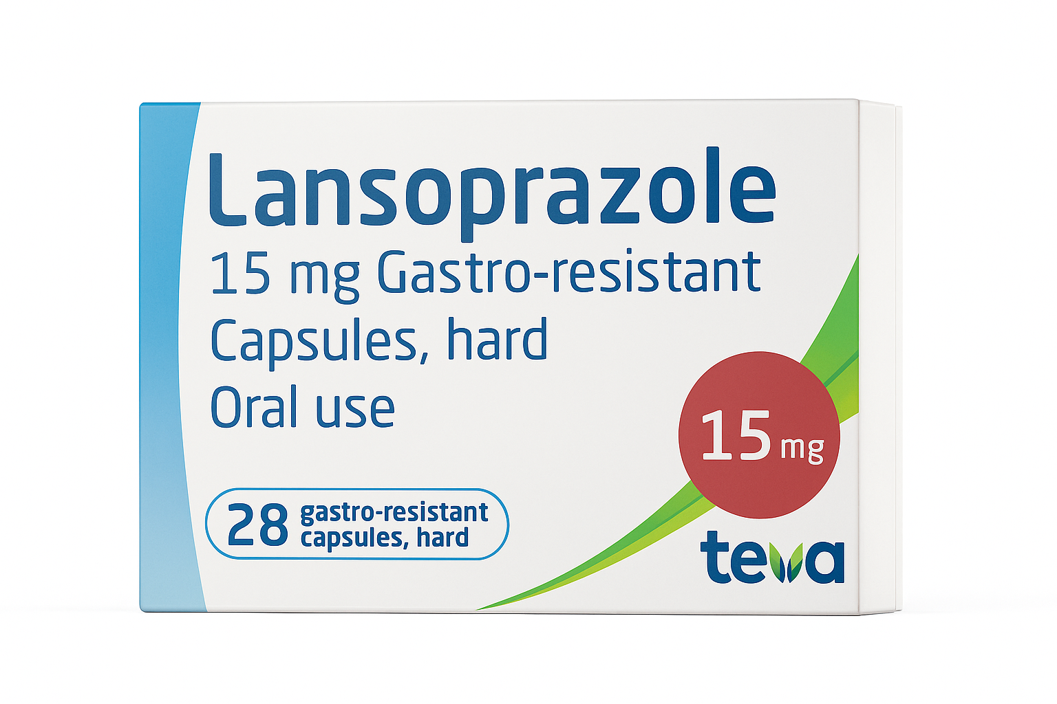 Lansoprazole 15mg Gastro-resistant Capsules – 28 Capsules (Teva)