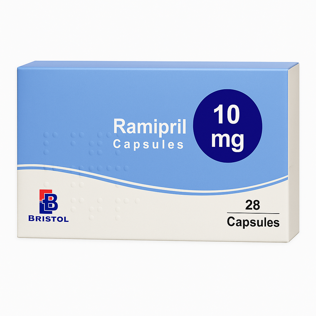 Ramipril Capsules 10mg – 28 Capsules (Bristol)