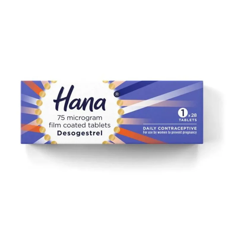 Hana Daily Contraceptive 75mg 1 Month Supply 28 Film Coated Tablets